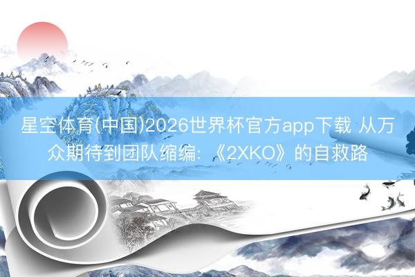 星空体育(中国)2026世界杯官方app下载 从万众期待到团队缩编: 《2XKO》的自救路