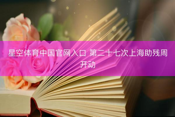 星空体育中国官网入口 第二十七次上海助残周开动