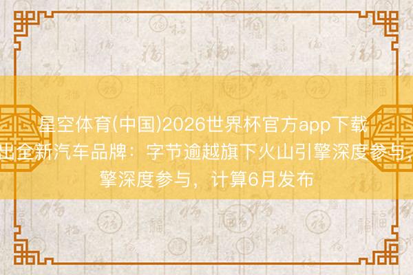 星空体育(中国)2026世界杯官方app下载 传赛力斯将推出全新汽车品牌：字节逾越旗下火山引擎深度参与，计算6月发布