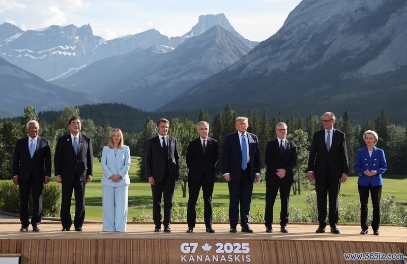 2025年6月，在加拿大举行的G7峰会教导人合影。 IC Photo