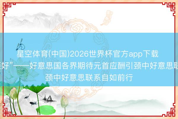 星空体育(中国)2026世界杯官方app下载 “对话比抗拒好”——好意思国各界期待元首应酬引颈中好意思联系自如前行